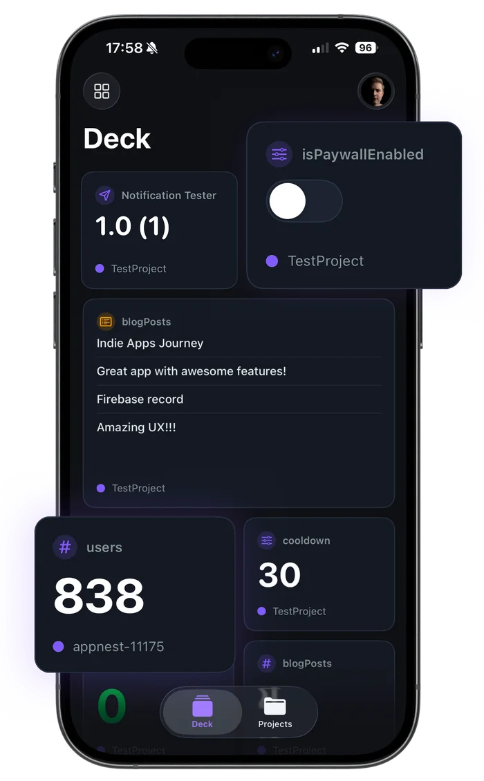 Firedeck on iPhone