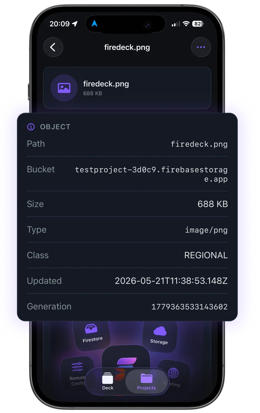 Firedeck — Storage